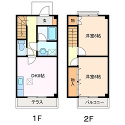 メゾン・サンヒルズ　Aの物件間取画像